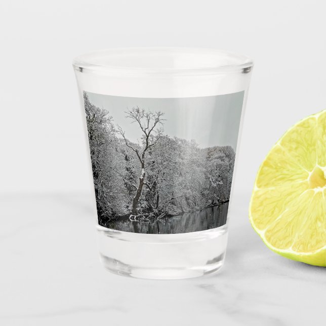 Copo De Shot Árvores, pela água (Frente)