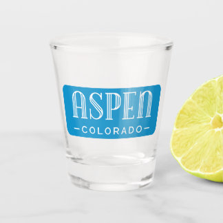 Copo De Shot Aspen Colorado Art Deco Tipografia