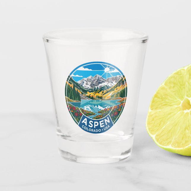 Copo De Shot Aspen Colorado EUA (Frente)