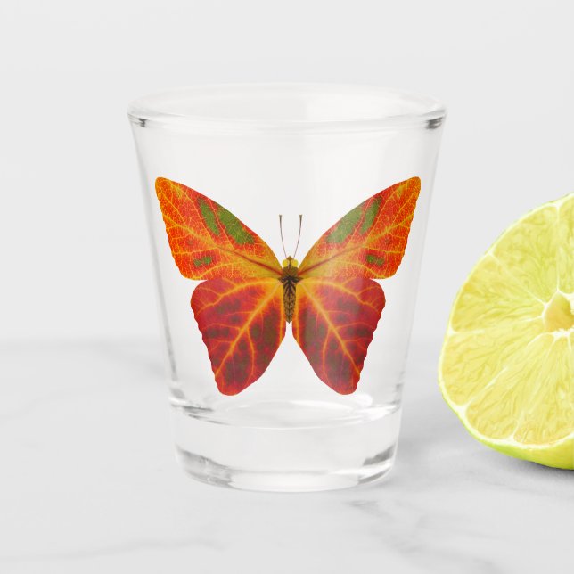 Copo De Shot Aspen Leaf Butterfly 2 (Frente)