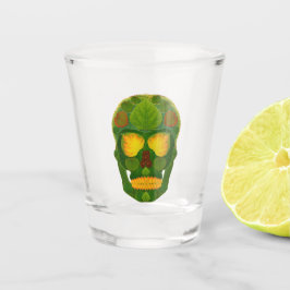 Copo De Shot Aspen Leaf Skull 9