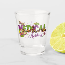 Copo De Shot Assistente Médico - Mardi Gras