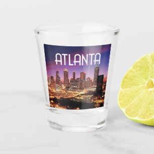 Copo De Shot Atlanta, linha do horizonte da cidade da Geórgia à