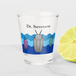 Copo De Shot Aumento dos trilobitas - Animal pré-histórico