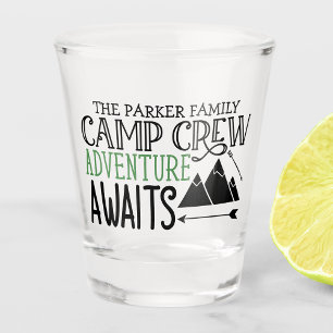 Copo De Shot Aventura de Camping em Cabana Personalizada NOME