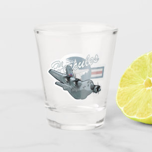 Copo De Shot Avião militar da Cartoon