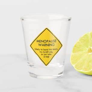 Copo De Shot Aviso de Menopausa