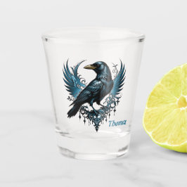 Copo De Shot Avó preto majestoso sentado em um ornamentado