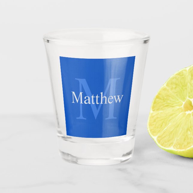 Copo De Shot Azul personalizado (Frente)