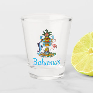 Copo De Shot Baamas com Casaco de Armas (Paraíso Caribe)