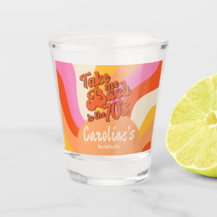 Copo De Shot Bach à Bachelorette Sunset Retro Groovy, 70