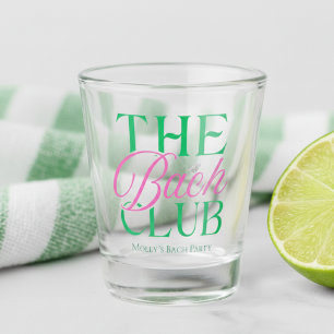 Copo De Shot Bach Club Modern Simple Green Bachelorette