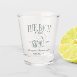Copo De Shot Bach Club Personalizado Bachelorette Retro Cocktai