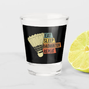 Copo De Shot Badminton Retro Vintage