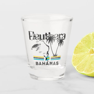 Copo De Shot Bahamas Souvenir Gift : Eleuthera Bahamas Flag