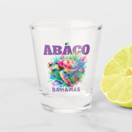 Copo De Shot Bahamas Souvenir Presente: Abaco Bahamas Tartaruga