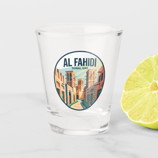 Copo De Shot Bairro Histórico de Al Fahidi (Frente)