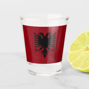 Copo De Shot Bandeira albanesa