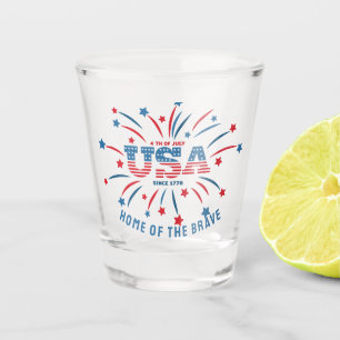 Copo De Shot Bandeira americana patriótica dos EUA