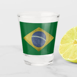 Copo De Shot Bandeira brasileira