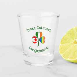 Copo De Shot Bandeira Canadense Irlandesa Orgulho Gay Trevo Per