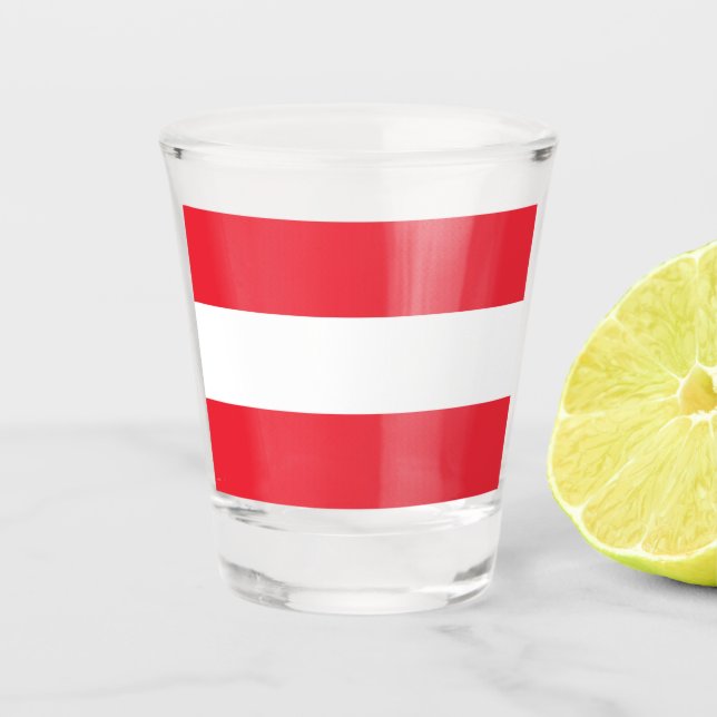 Copo De Shot Bandeira da Áustria (Frente)