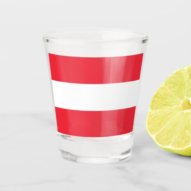 Copo De Shot Bandeira da Áustria (Frente)