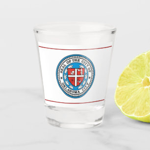Copo De Shot Bandeira da cidade de Oklahoma