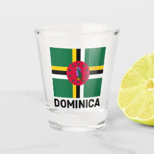 Copo De Shot Bandeira da Domínica