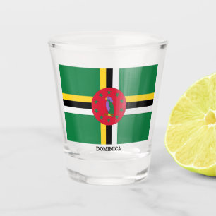 Copo De Shot Bandeira da Domínica