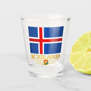 Copo De Shot Bandeira da Islândia