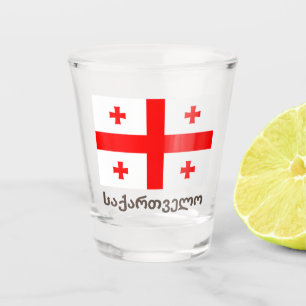 Copo De Shot Bandeira da República da Geórgia
