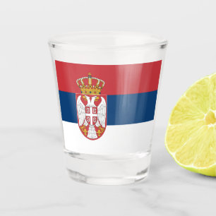 Copo De Shot Bandeira da Sérvia