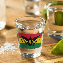 Copo De Shot Bandeira das Ilhas Virgens Americanas, Greve Verde