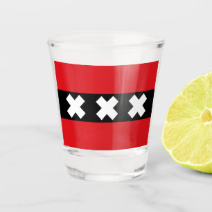 Copo De Shot Bandeira de Amesterdã