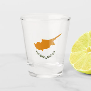 Copo De Shot Bandeira de Chipre (cipriota grego)