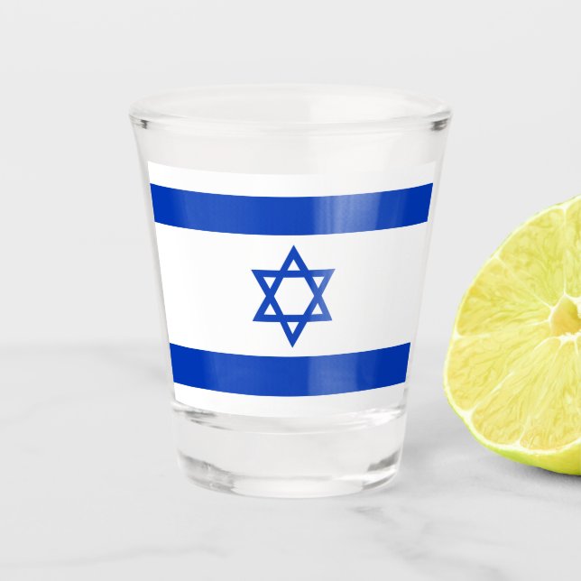 Copo De Shot Bandeira de Israel (Frente)