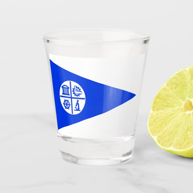 Copo De Shot Bandeira de Minneapolis (Frente)