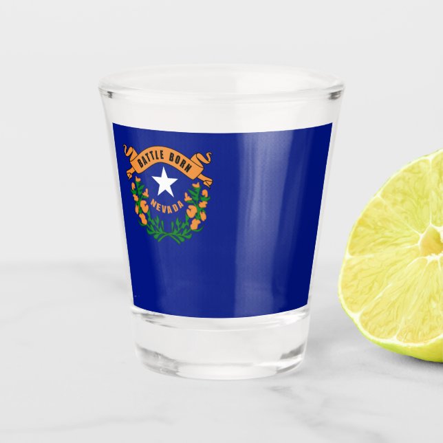 Copo De Shot Bandeira de Nevada  (Frente)