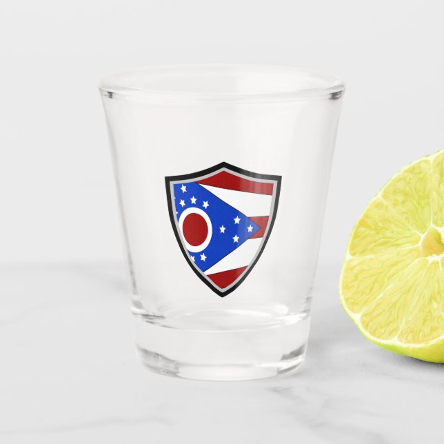 Copo De Shot bandeira de Ohio (Frente)