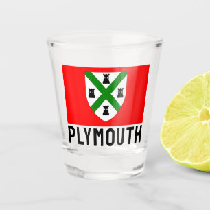 Copo De Shot Bandeira de Plymouth (Inglaterra)