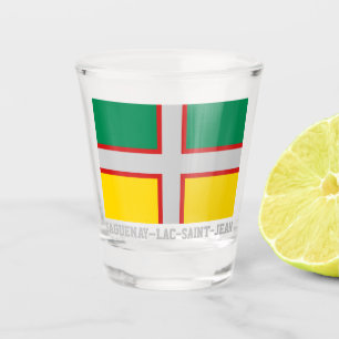 Copo De Shot Bandeira de Saguenay-Lac-Santo-Jean (QUÉBEC)