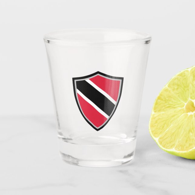 Copo De Shot Bandeira de Trinidad e Tobago (Frente)