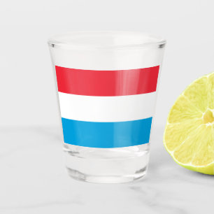 Copo De Shot Bandeira do Luxemburgo