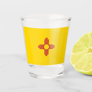 Copo De Shot Bandeira do Novo México (Estado dos EUA)