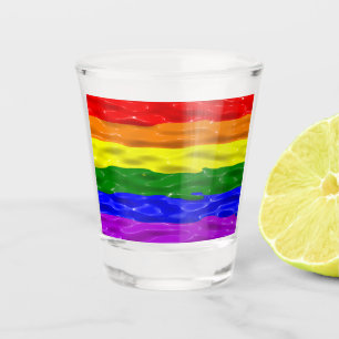Copo De Shot Bandeira do orgulho líquido brilhante SlipperyJoe'