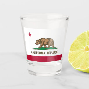Copo De Shot Bandeira do Urso da República da Califórnia: Calif