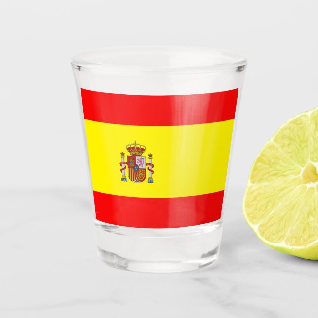 Copo De Shot Bandeira espanhola (Frente)