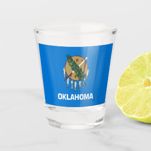 Copo De Shot Bandeira Estadual de Oklahoma