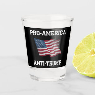 Copo De Shot Bandeira EUA Vintage Anti Trump Pro América